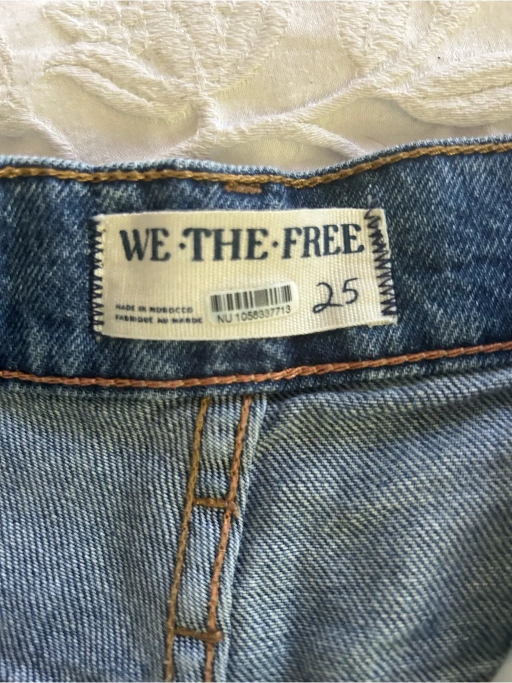 Free People We The Free Boomerang High Rise Long Shorts Sz 25
